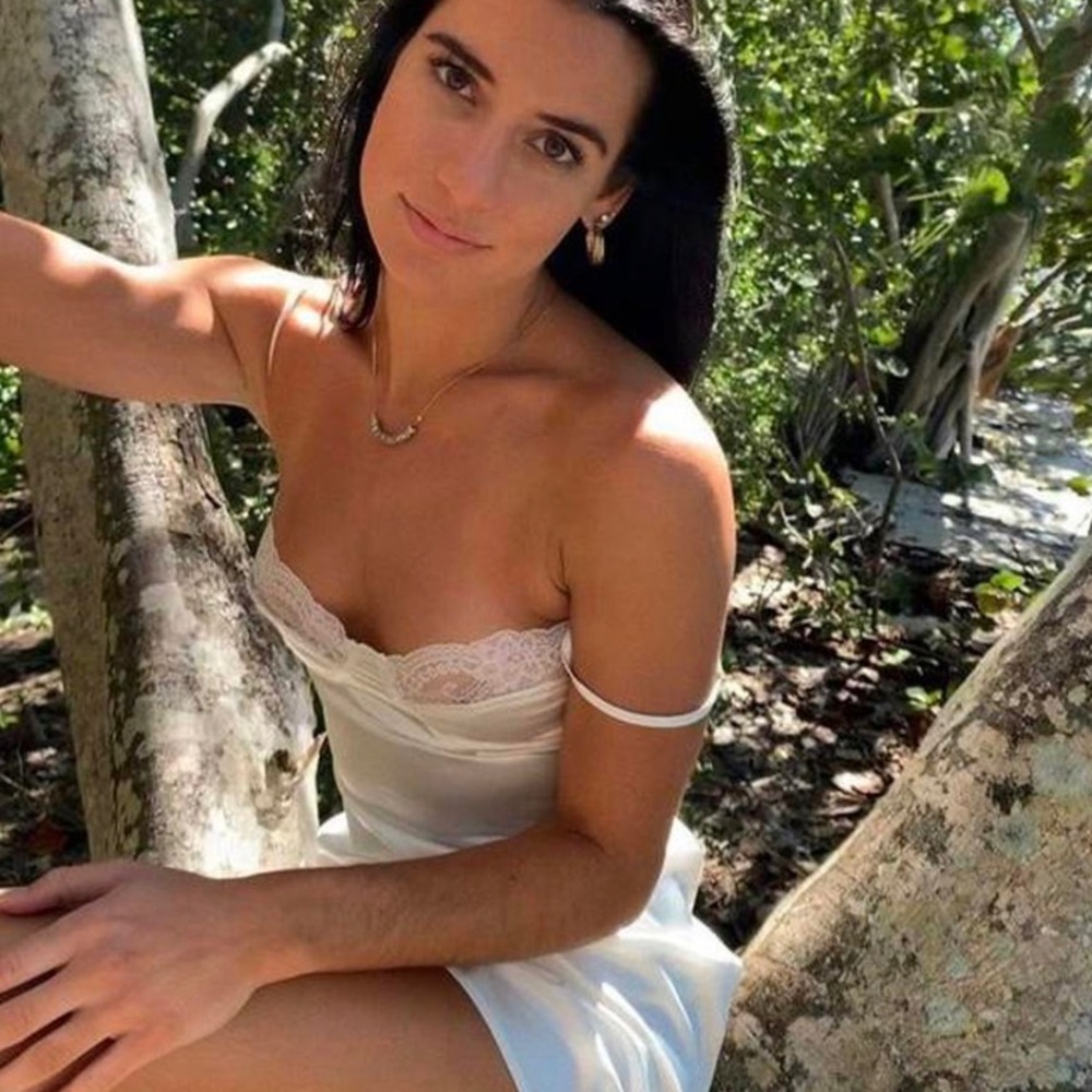 White slip dress